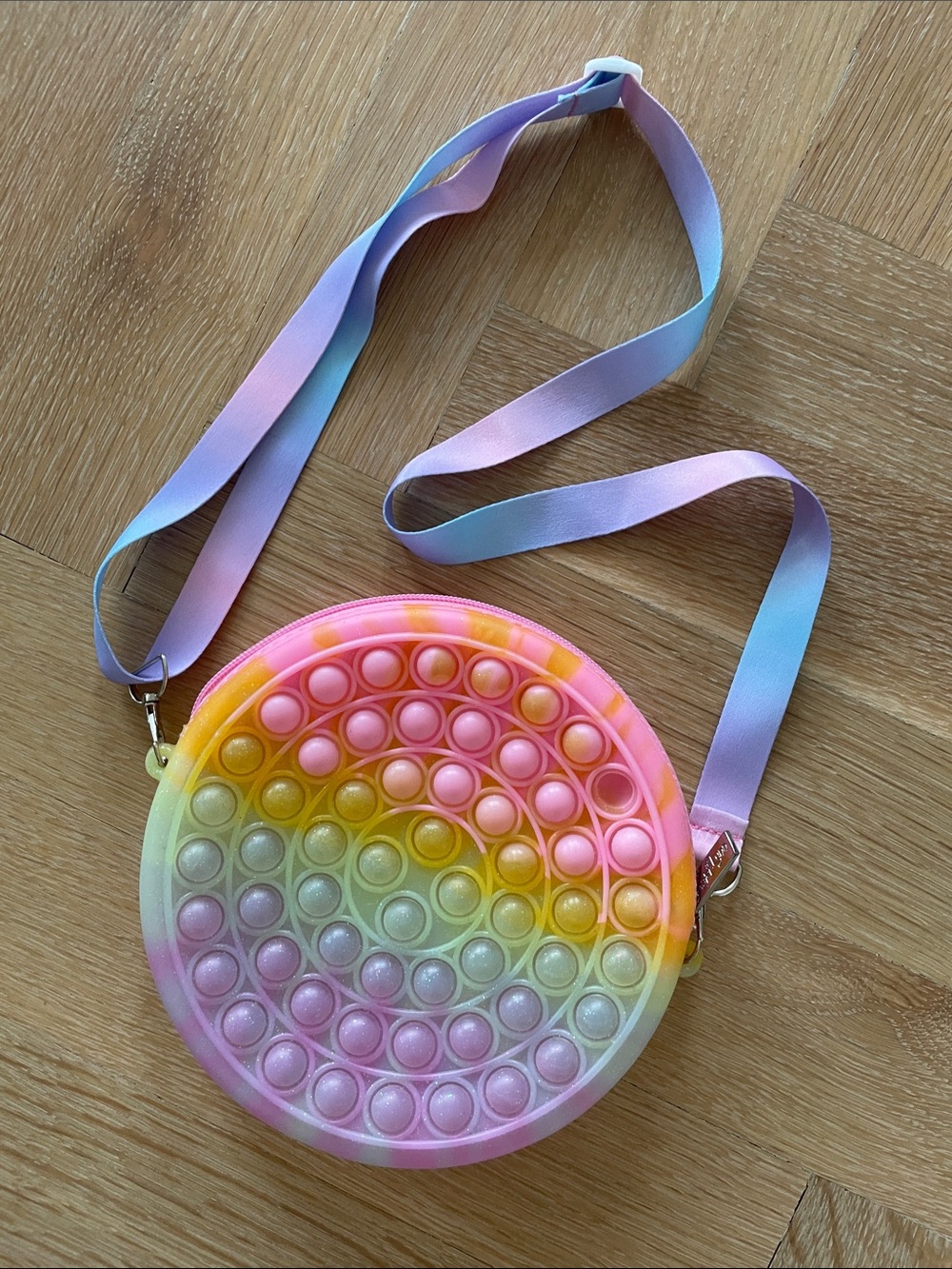 Bari Lynn glitter bubble purse